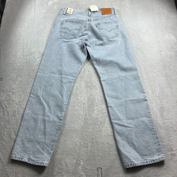 Levis 501 90s Jeans Womens 27x30 Light Wash Blue Straight Leg Denim A19590011 - Picture 10 of 12